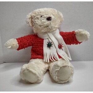 Hallmark Jingle Bear Plays Jingle Bells Christmas 14" Plush Stuffed Tested Works